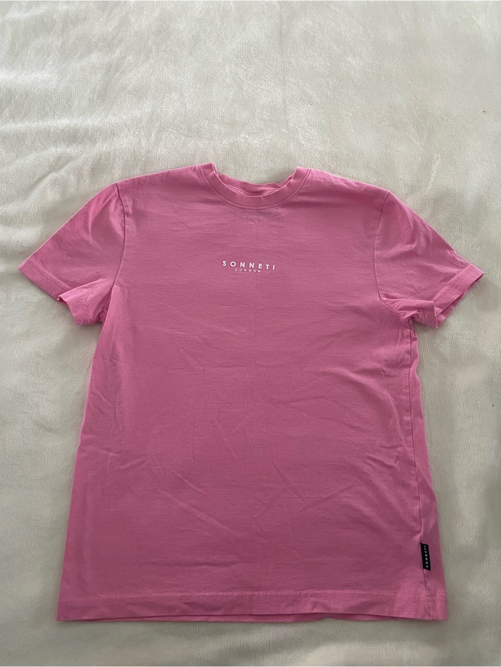Men's Pink Logo Crew T‑Shirt
